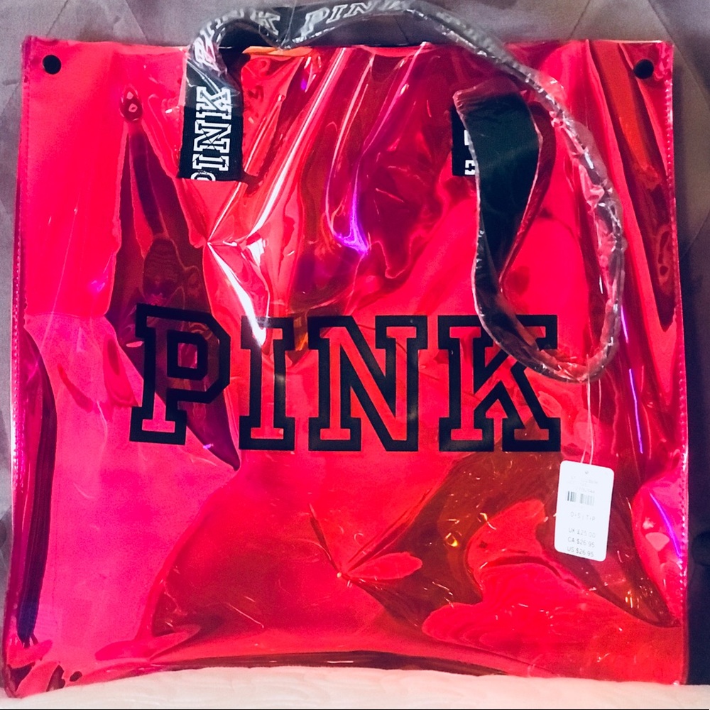 Victoria’s Secret PINK Holographic Beach Tote Bag